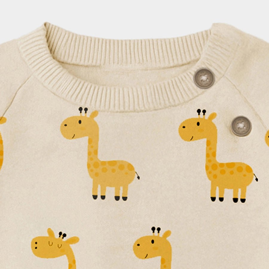 1Pk Cotton Jacquard Knit Sweater Full Sleeves Sweater Full Sleeves 4