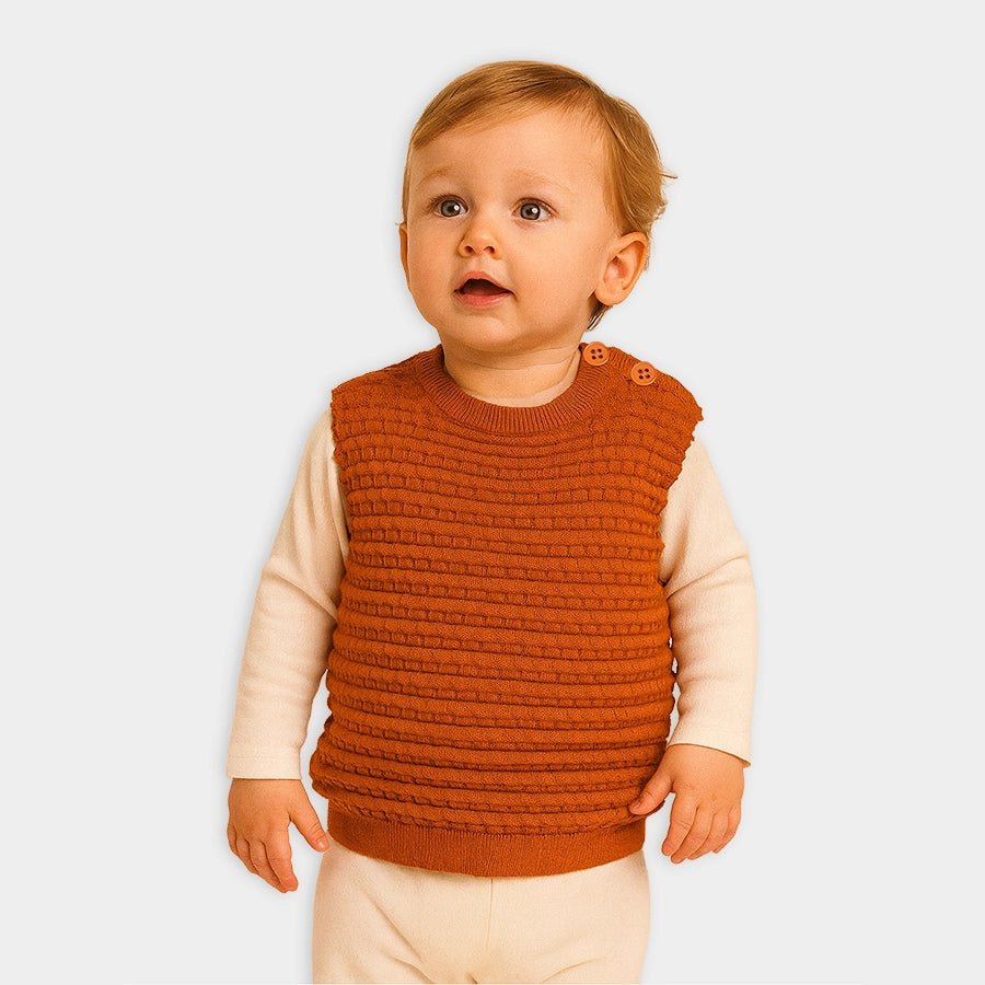 1Pk Cotton Jersey Knit Sleeveless Sweater Sleeveless Sweater 1