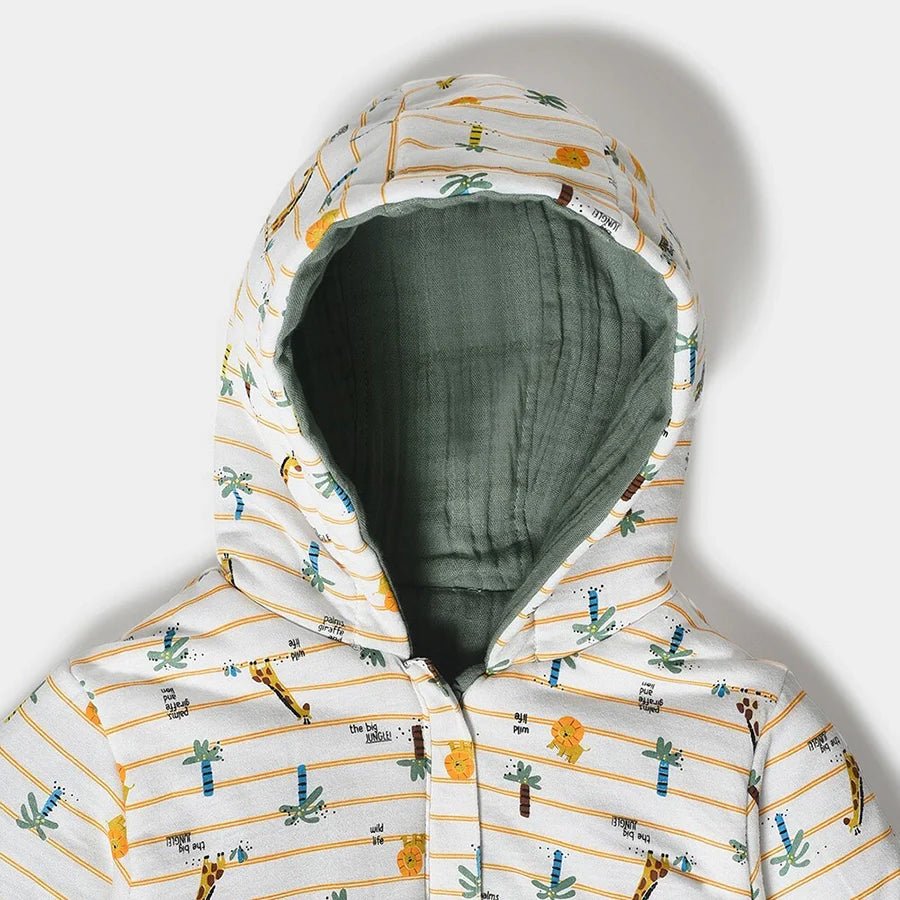1Pk Cotton Muslin Reversible Jacket Full Sleeves Reversible Jacket Full Sleeves 4