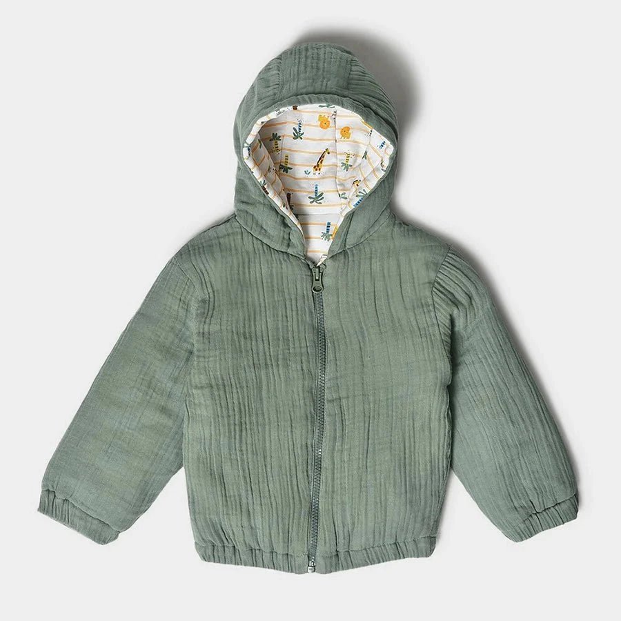 1Pk Cotton Muslin Reversible Jacket Full Sleeves Reversible Jacket Full Sleeves 6