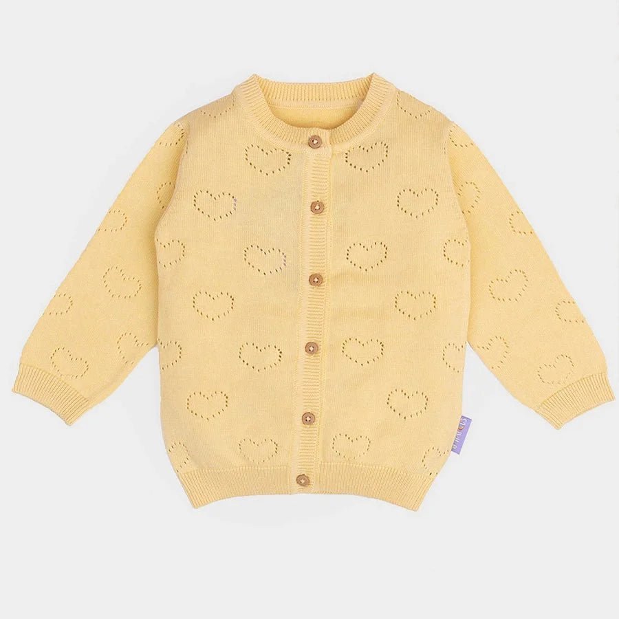 1Pk Cotton Pointelle Knit Sweater Full Sleeves Sweater Full Sleeves 1
