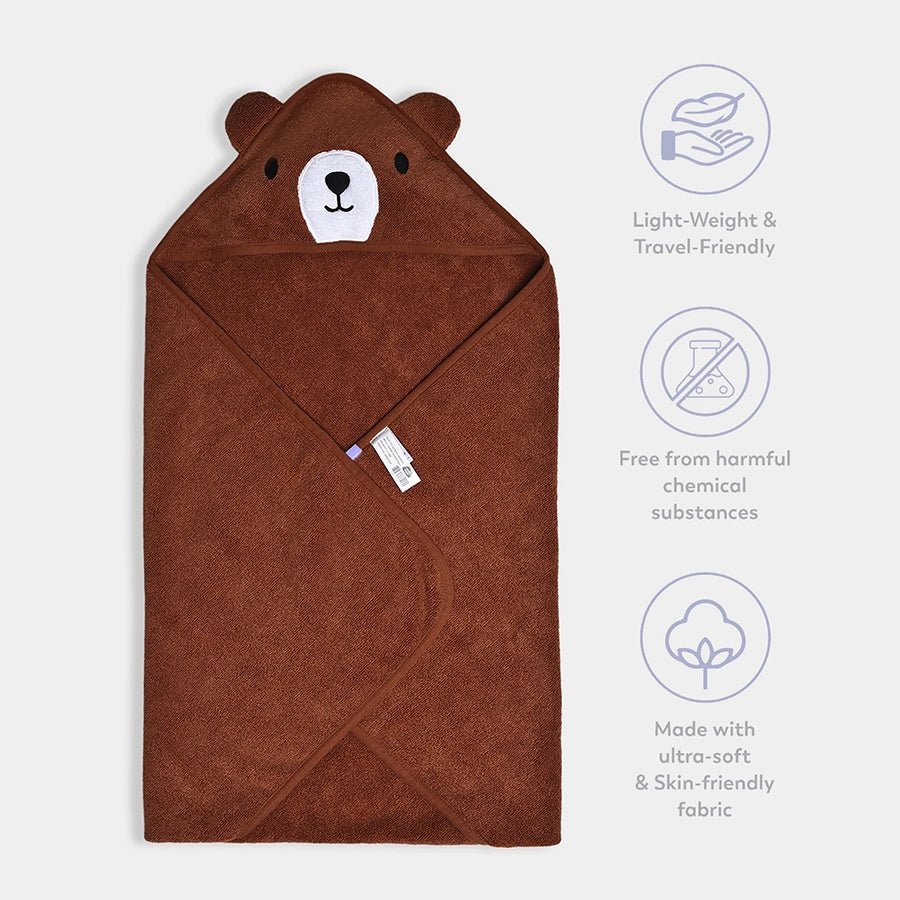 1Pk Cotton Terry Hooded Towel Hooded Towel 6