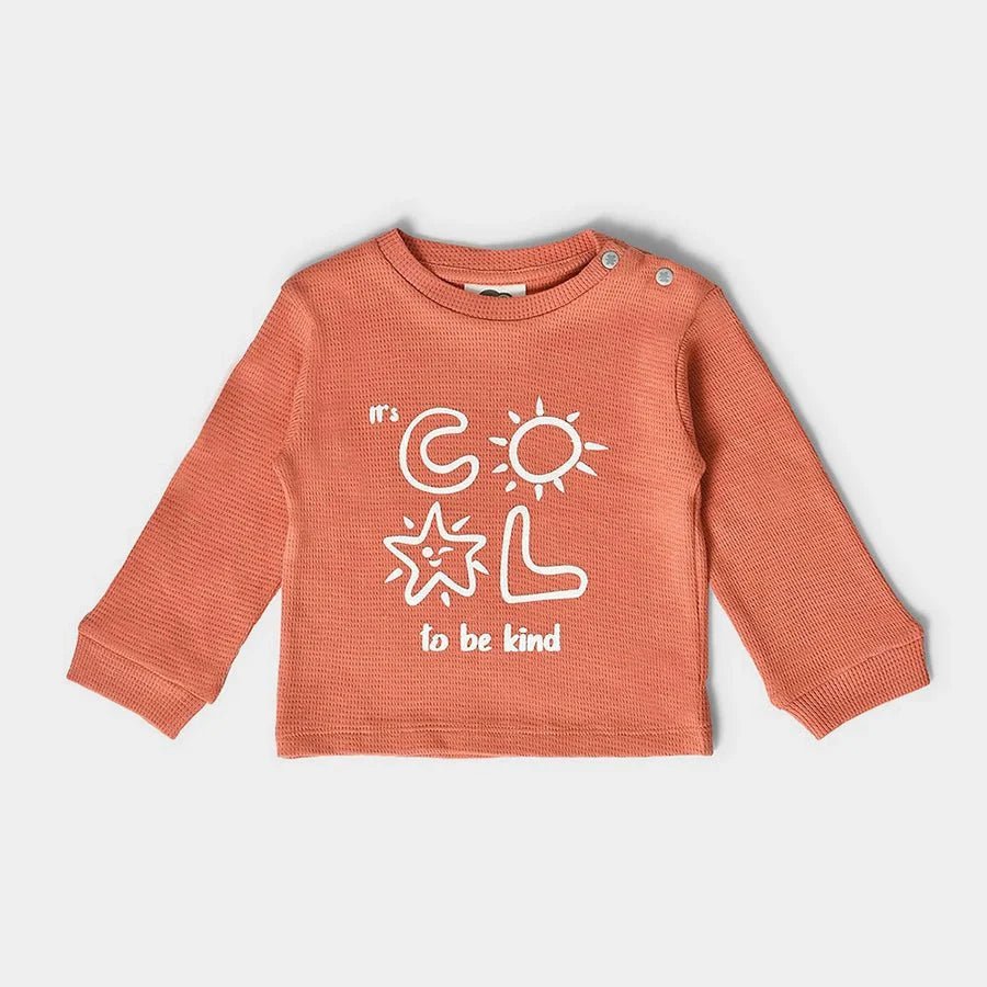 1Pk Cotton Waffle Full Sleeve T-Shirt Full Sleeve T-Shirt 1