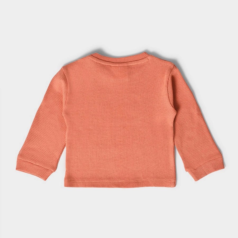 1Pk Cotton Waffle Full Sleeve T-Shirt Full Sleeve T-Shirt 3