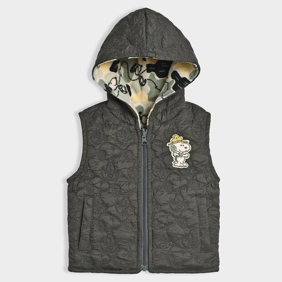 1PK Polyester Antipill Sleeveless Jacket Reversible Sleeveless Jacket 1