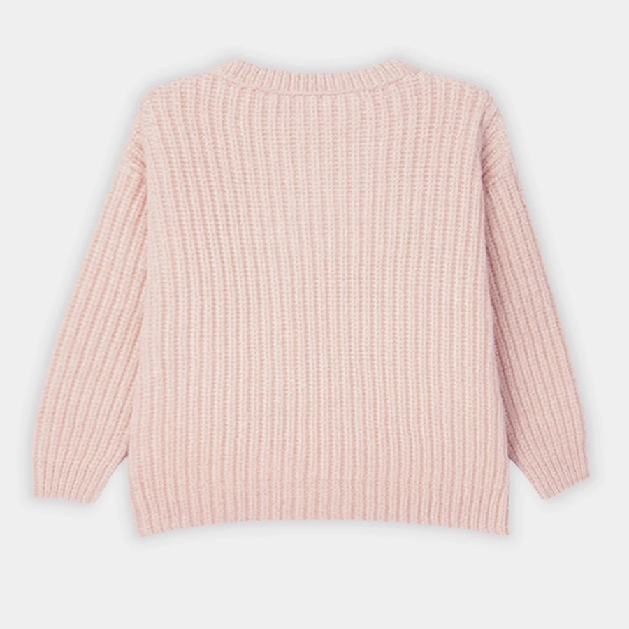 1Pk Polyester Chunky Knit Sweater Full Sleeves Sweater Full Sleeves 3