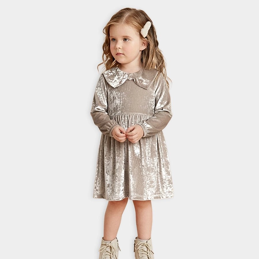 1Pk Polyester Lurex Velvet Frock Frock 1