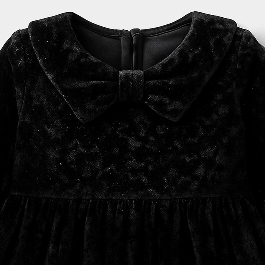 1Pk Polyester Lurex Velvet Frock Frock 3
