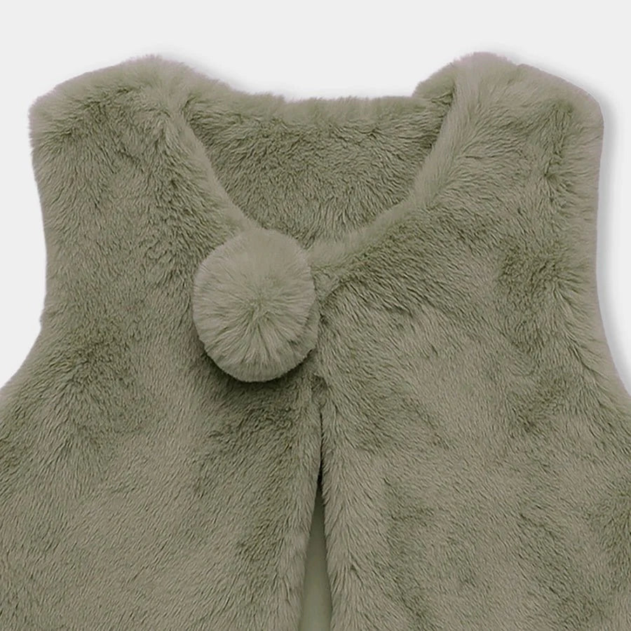 1Pk Polyester Pile Sleeveless Jacket Sleeveless Jacket 4