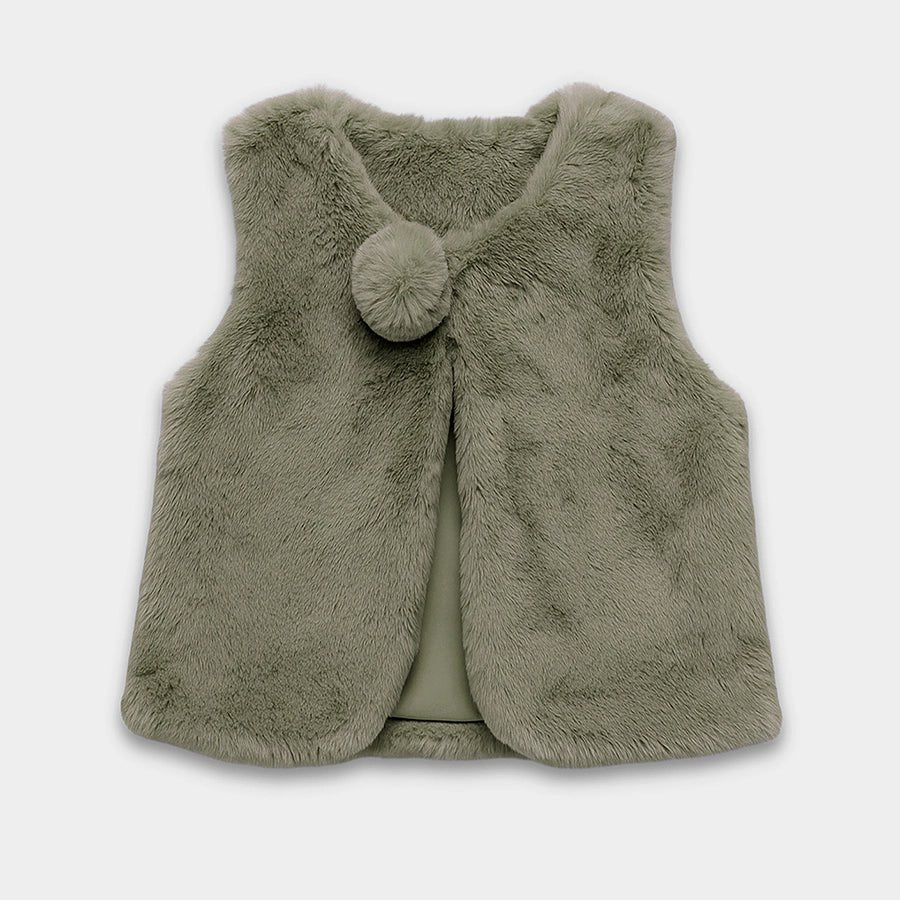 1Pk Polyester Pile Sleeveless Jacket Sleeveless Jacket 1