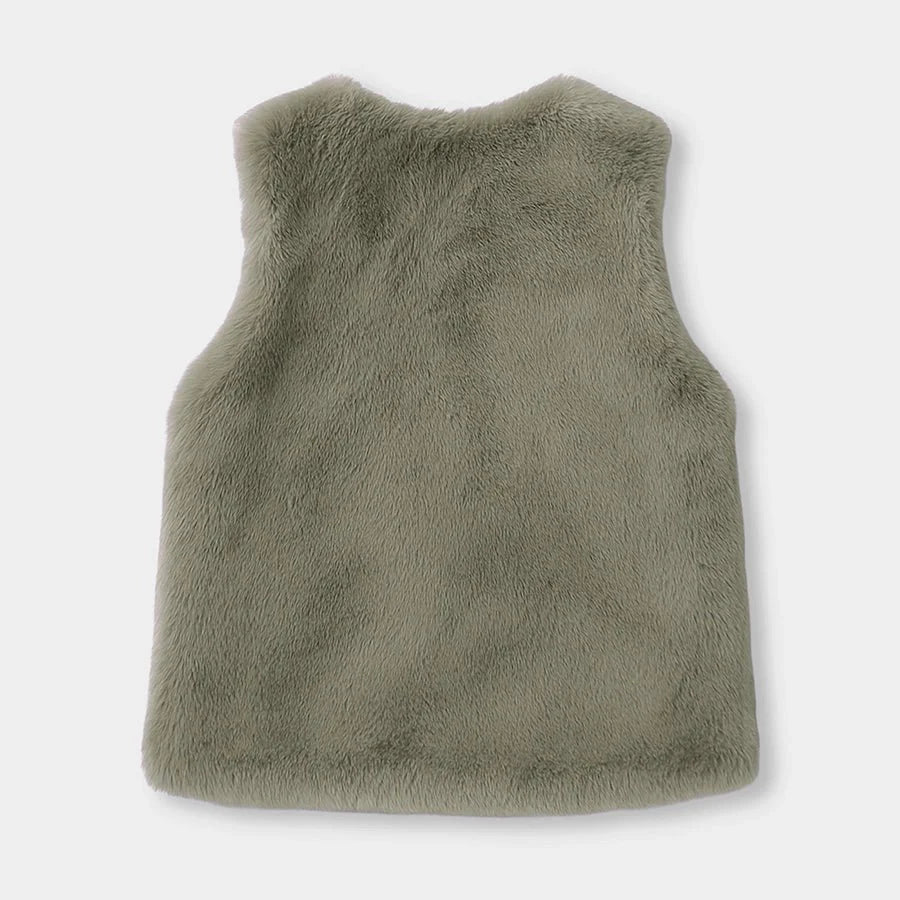 1Pk Polyester Pile Sleeveless Jacket Sleeveless Jacket 3