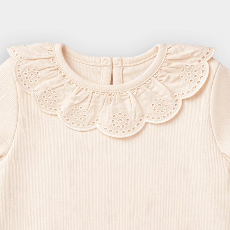 2Pc Blended Rib Knit T-Shirt - Short Set T-Shirt - Short Set 7