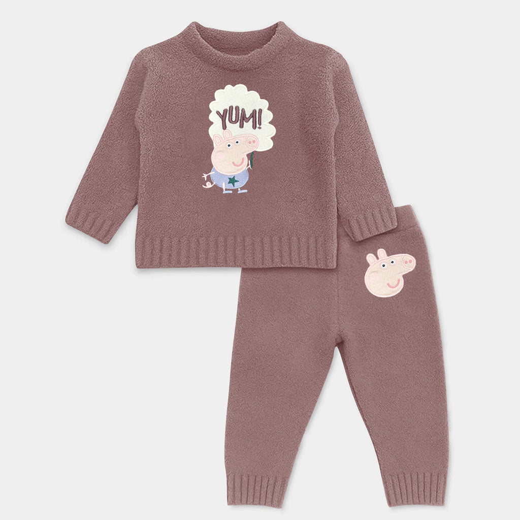 2Pc Polyester Fine Knit Sweater - Pyjama Set Sweater - Pyjama Set 2