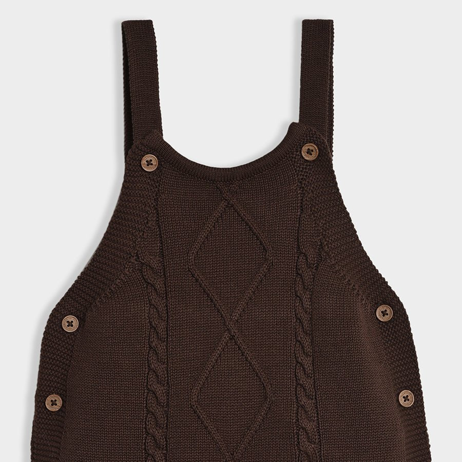 2Pk Blended Cable Knit Dungaree Set Dungaree Set 12