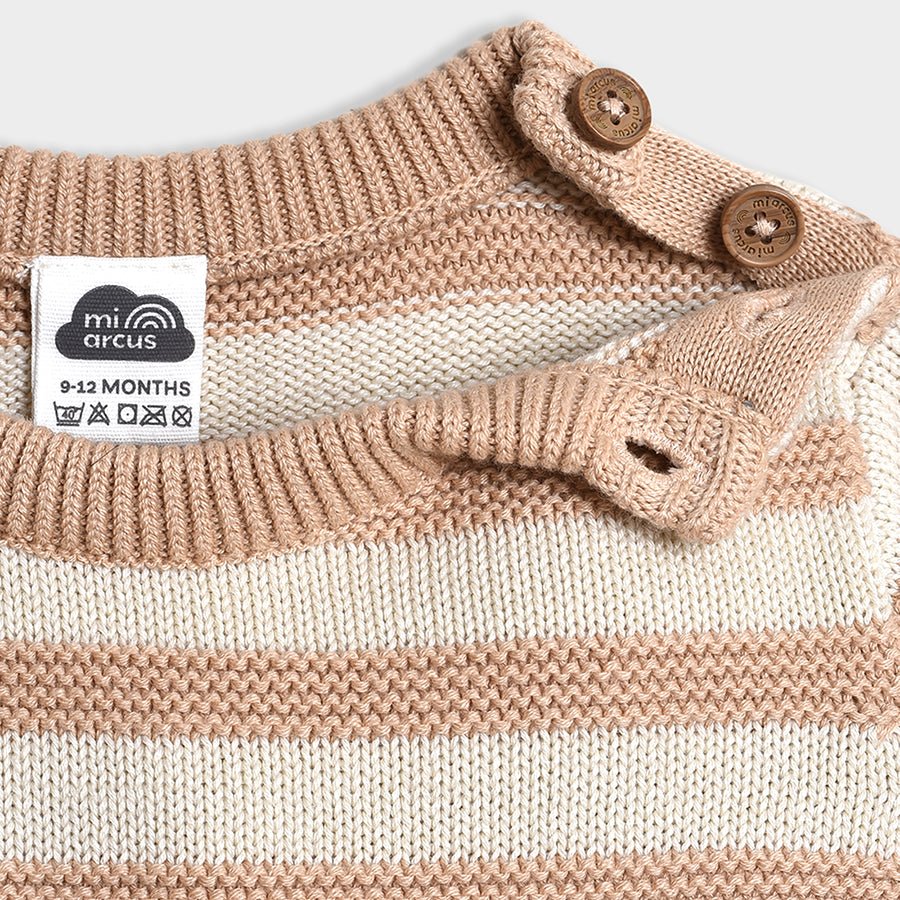 2Pk Blended Cable Knit Dungaree Set Dungaree Set 5