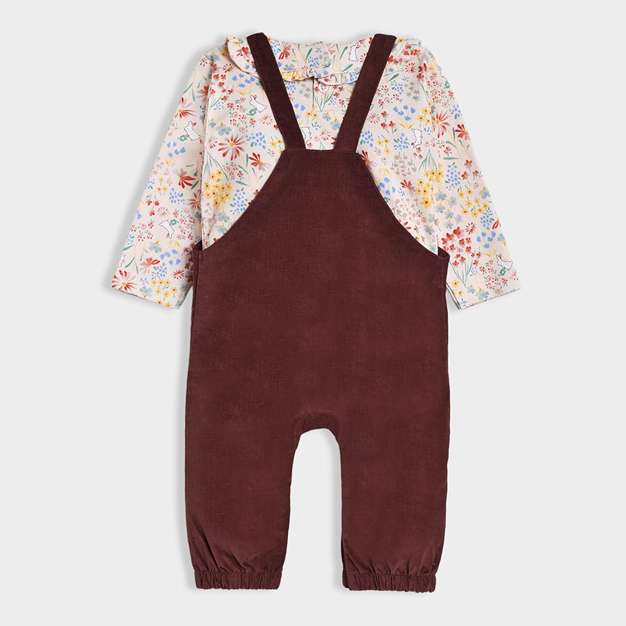 2Pk Blended Corduroy Dungaree Set Dungaree Set 6