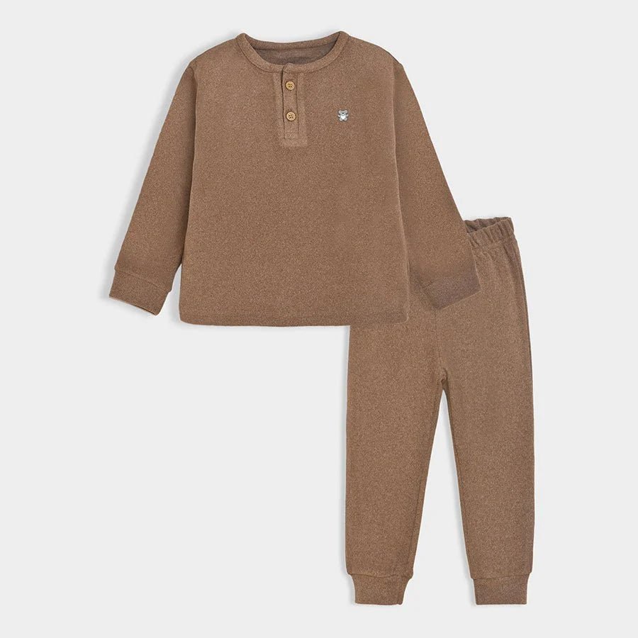 2Pk Blended Rib Knit Thermal Set Thermal Set 9