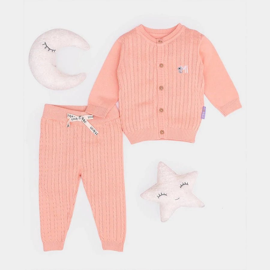 2Pk Cotton Cable Knit Sweater - Pyjama Set Sweater - Pyjama Set 2