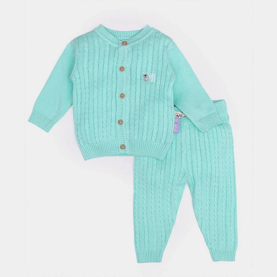 2Pk Cotton Cable Knit Sweater - Pyjama Set Sweater - Pyjama Set 2