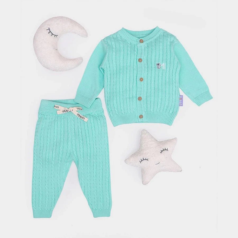 2Pk Cotton Cable Knit Sweater - Pyjama Set Sweater - Pyjama Set 1