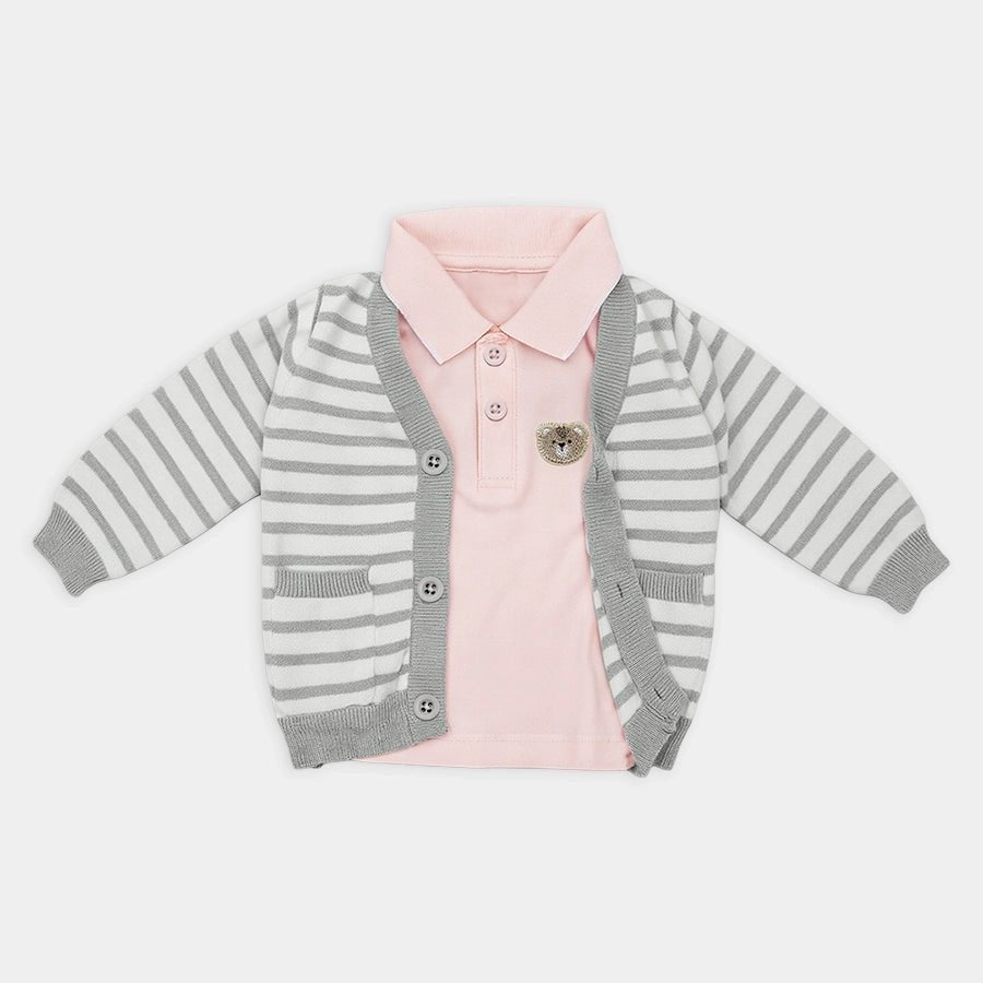 2Pk Cotton Fine Knit Sweater - Pyjama Set Sweater & T-Shirt Set 1