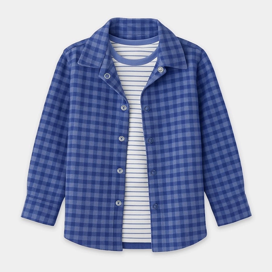 2Pk Cotton Flannel Shirt & T-Shirt Set Shirt & T-Shirt Set 2