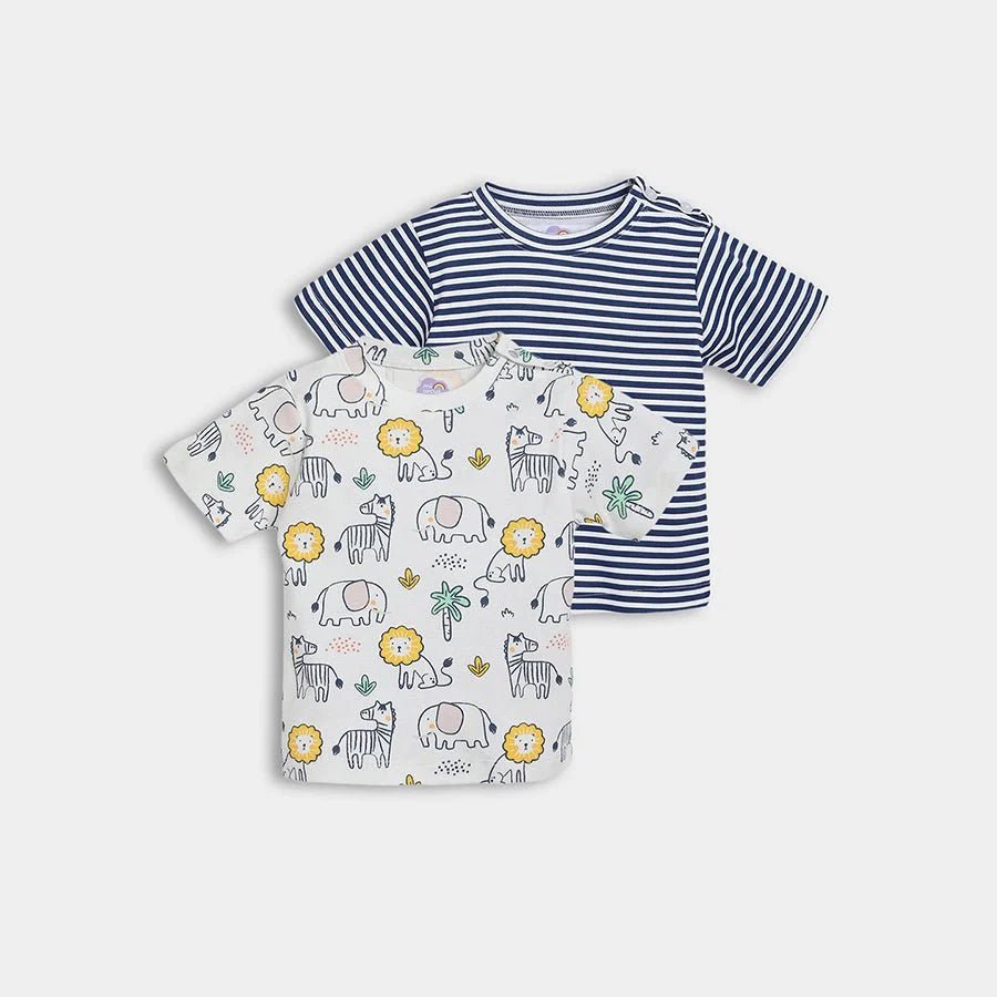2Pk Cotton Interlock Half Sleeve T-Shirt Half Sleeve T-Shirt 1