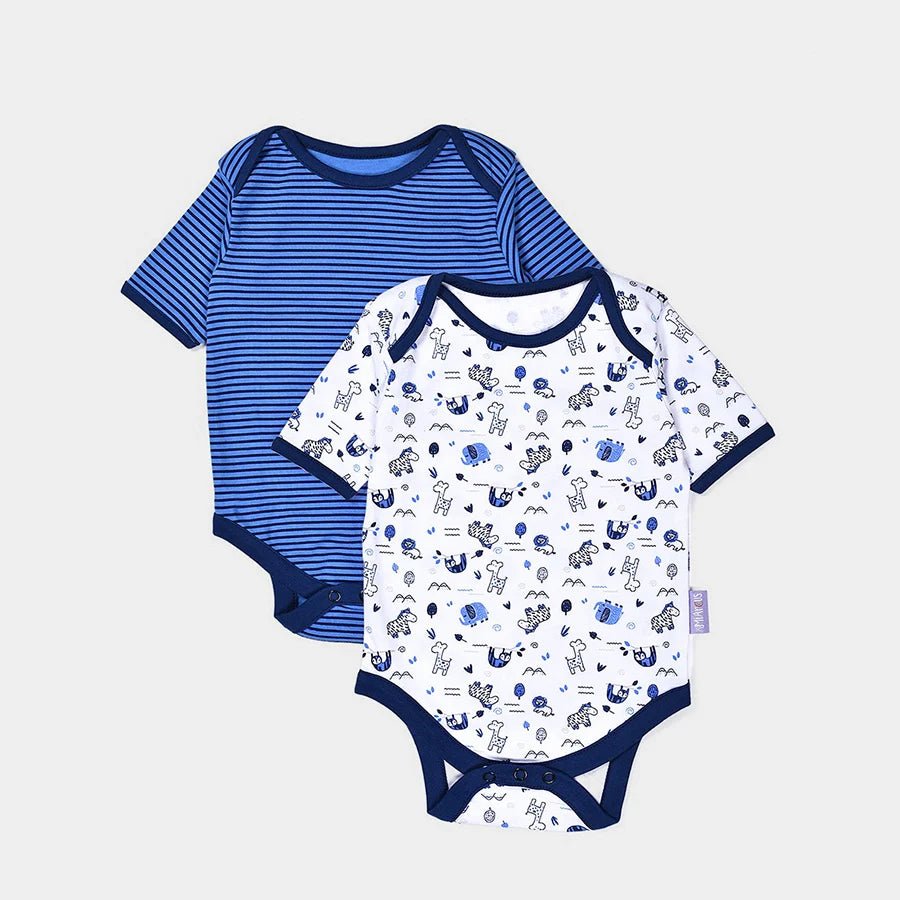 2Pk Cotton Interlock Romper Romper 1