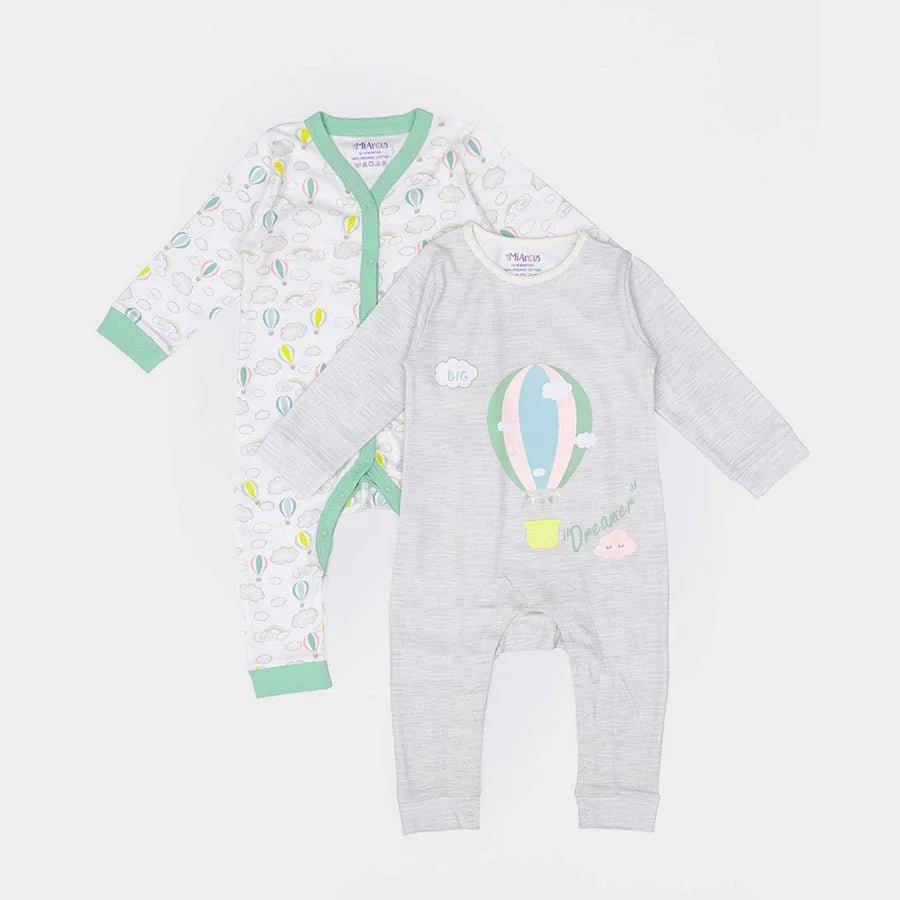 2Pk Cotton Interlock Sleep Suit Sleep Suit 1