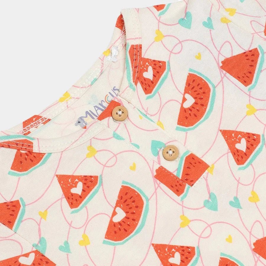 2Pk Cotton Jersey Frock - Shirt/T-Shirt Set Frock - Shirt/T-Shirt Set 4