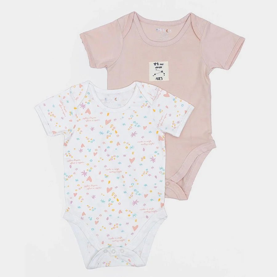 2Pk Cotton Jersey Romper Romper 7