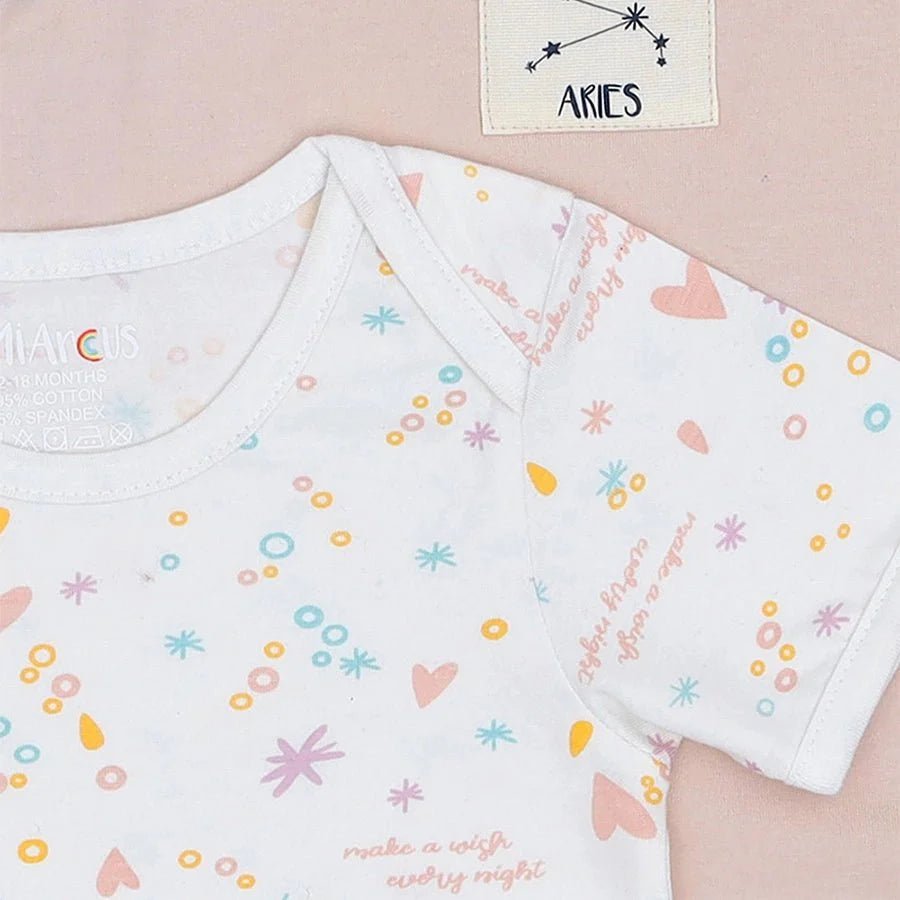 2Pk Cotton Jersey Romper Romper 6