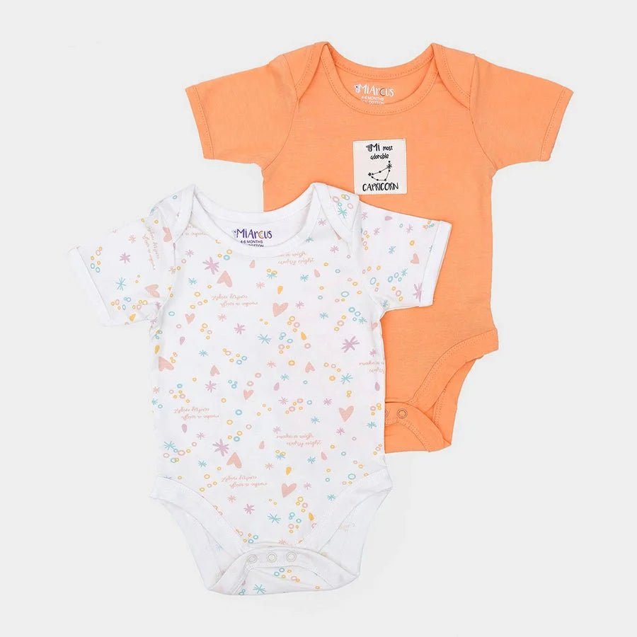 2Pk Cotton Jersey Romper Romper 7