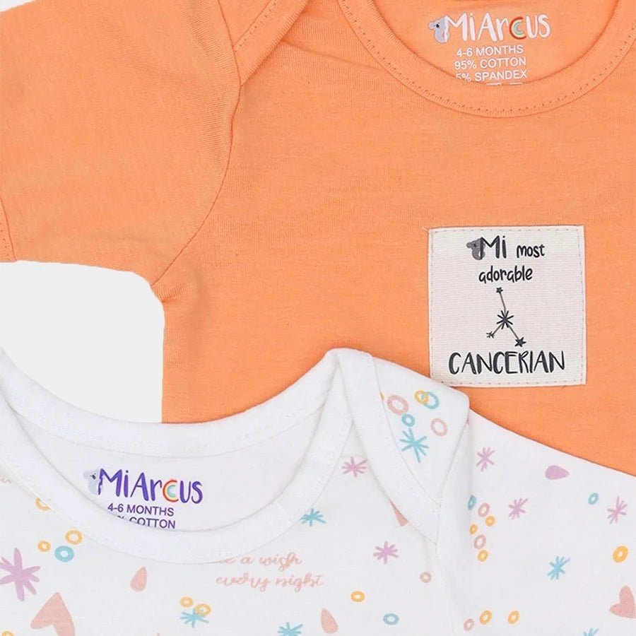 2Pk Cotton Jersey Romper Romper 14