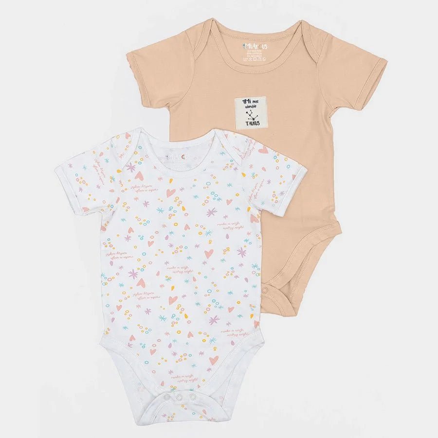 2Pk Cotton Jersey Romper Romper 1