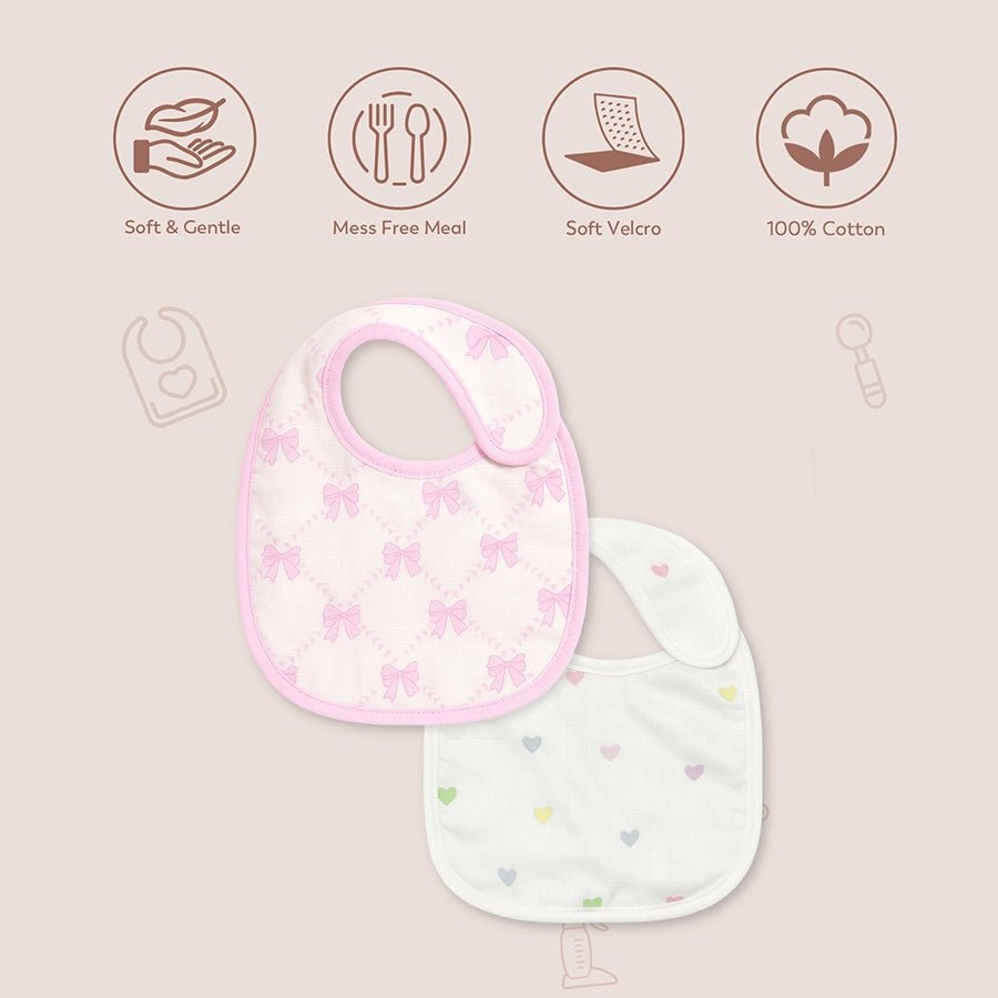 2Pk Cotton Muslin/Interlock Bib Bib 5