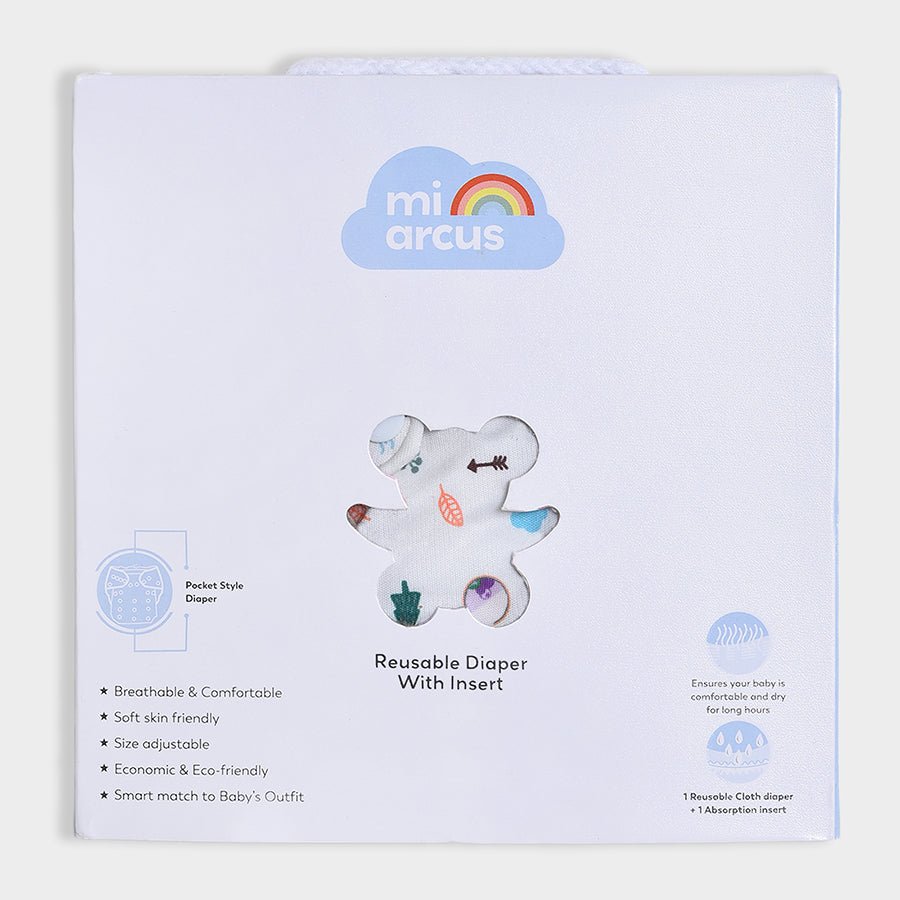 2Pk Polyester Jersey Reusable Diaper Reusable Diaper 8