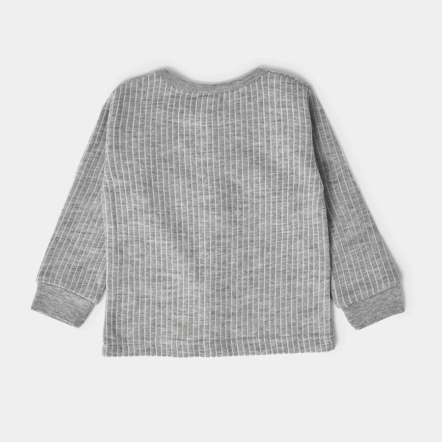 3Pk Blended Rib Knit Front Open Thermals Front Open Thermals 3
