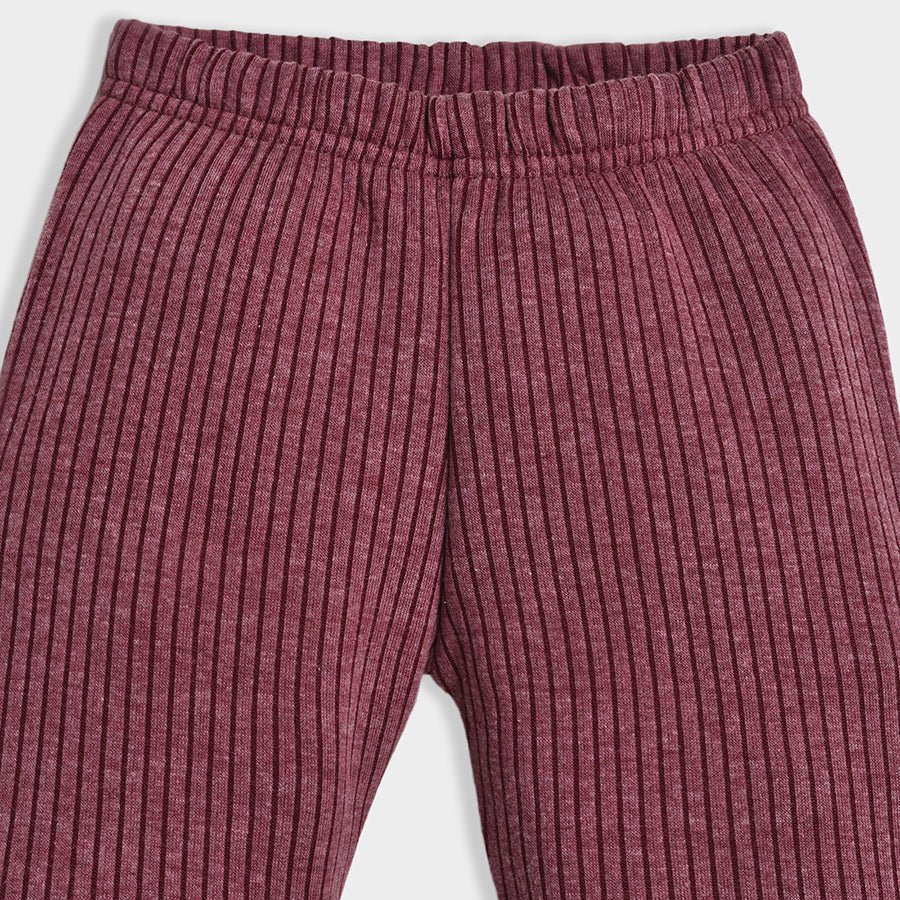 3Pk Blended Rib Knit Thermal Lower Thermal Lower 4