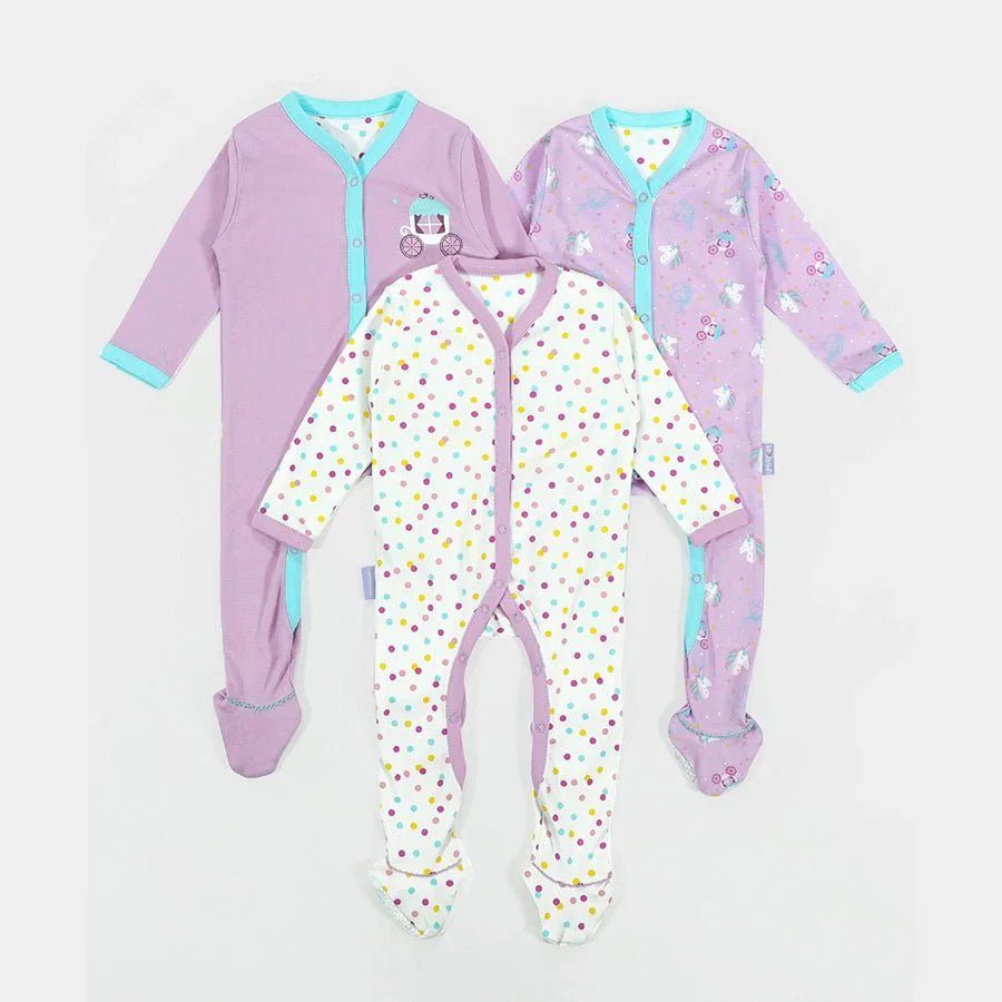 3Pk Cotton Interlock Sleep Suit Sleep Suit 11