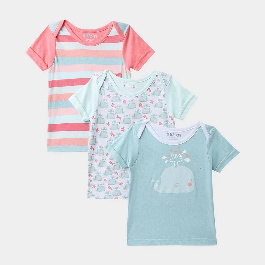 3Pk Cotton Jersey Half Sleeve T-Shirt Half Sleeve T-Shirt 1