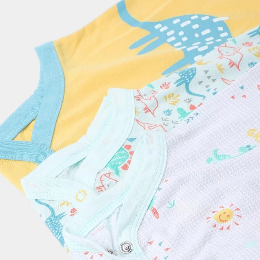 3Pk Cotton Jersey Romper Romper 18