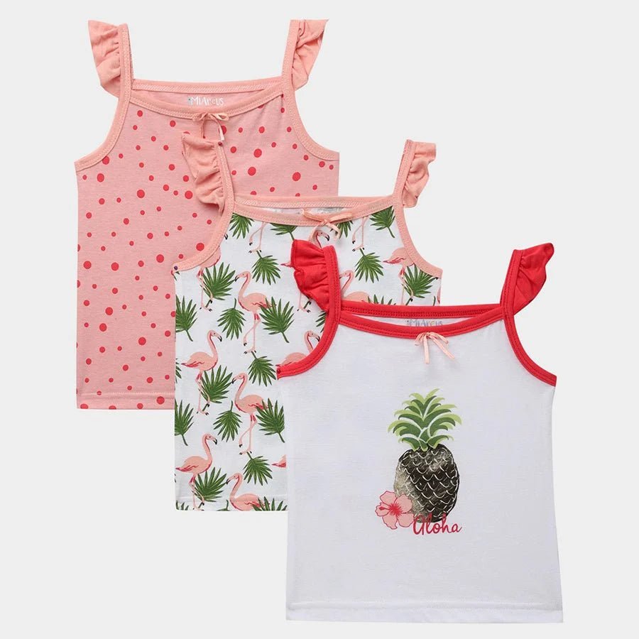 3Pk Cotton Jersey Vest Vest 1