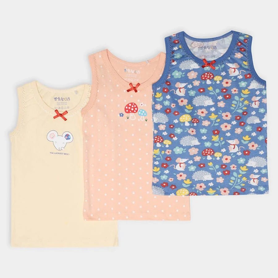 3Pk Cotton Jersey Vest Vest 1