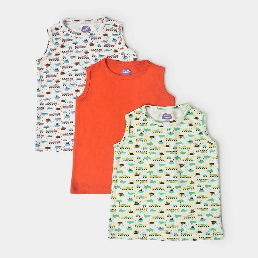 3Pk Cotton Jersey Vest Vest 1