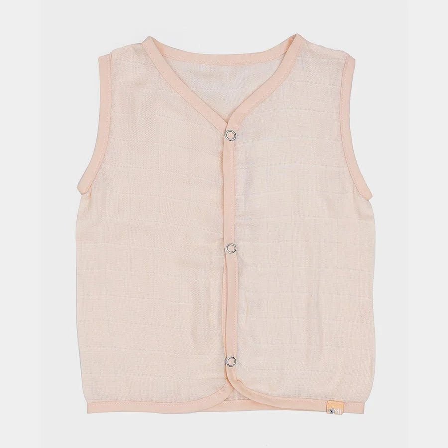 3Pk Cotton Muslin Front Open Vest Front Open Vest 6