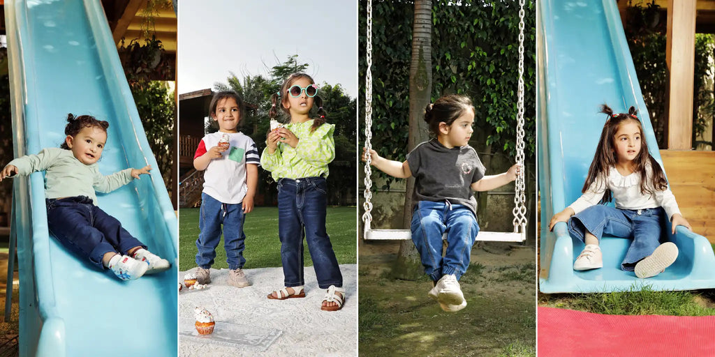 Miarcus Knitted 360-degree stretch Denim for kids