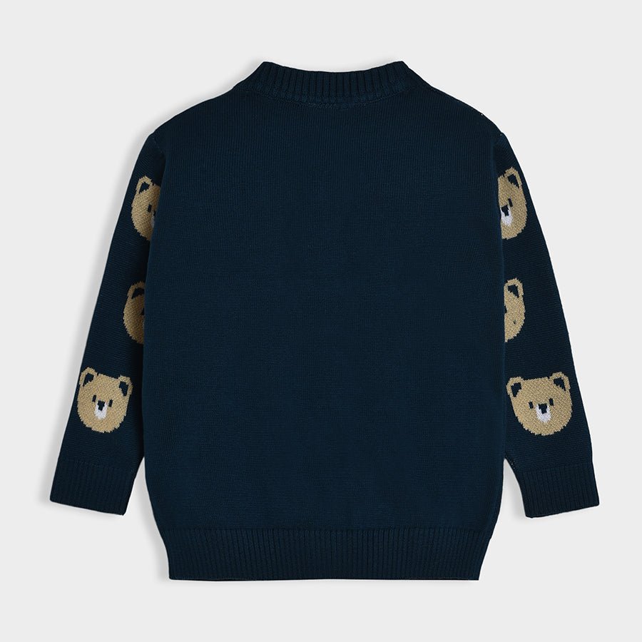 Adventure Bear Face Knitted Sweater Sweater Full Sleeves 3