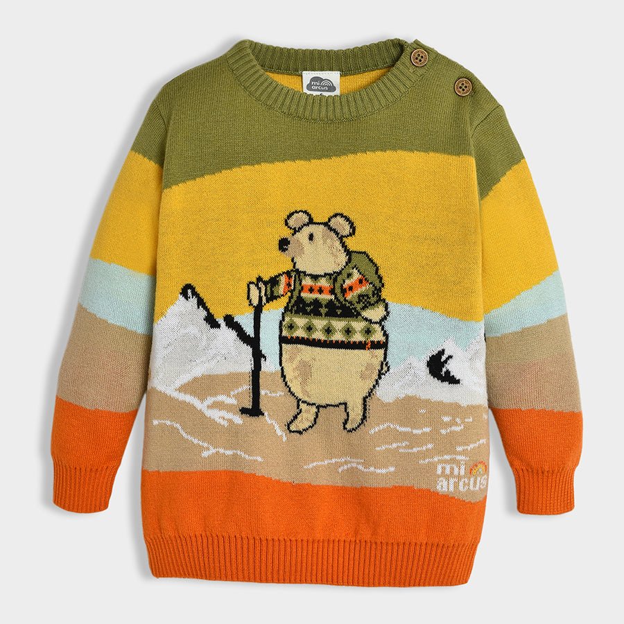 Adventure Bruin Printed Sweater Sweater Full Sleeves 2