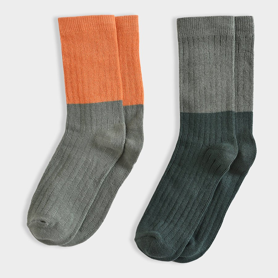 Adventure Dual Colored Knitted Socks Pack of 2 Socks 1